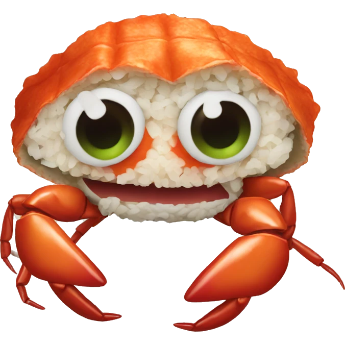 Spicy crab sushi emoji