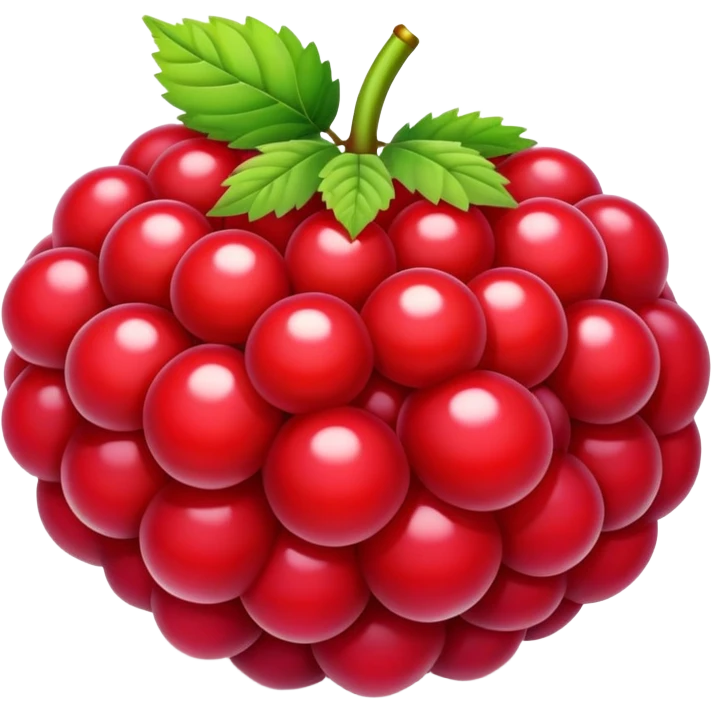 bright red blackberry fruit emoji