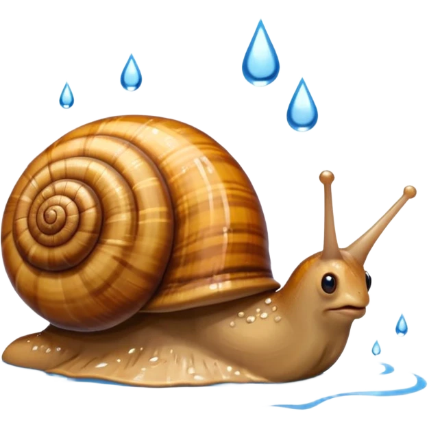 snail under the rain  emoji