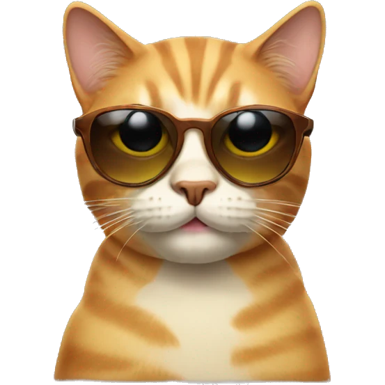 Cat with sunglasses emoji