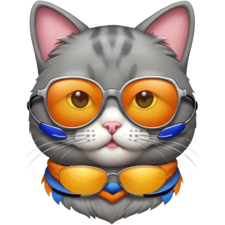 Cat wearing sunglasses emoji