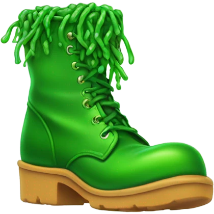 Boots filled with boogers emoji