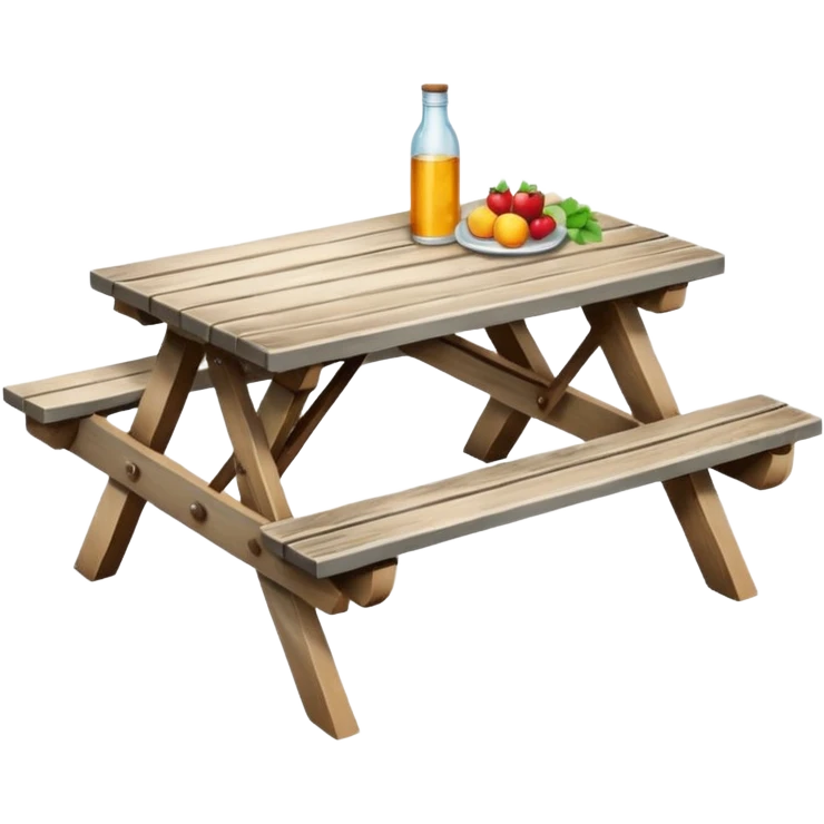 table of picnic emoji