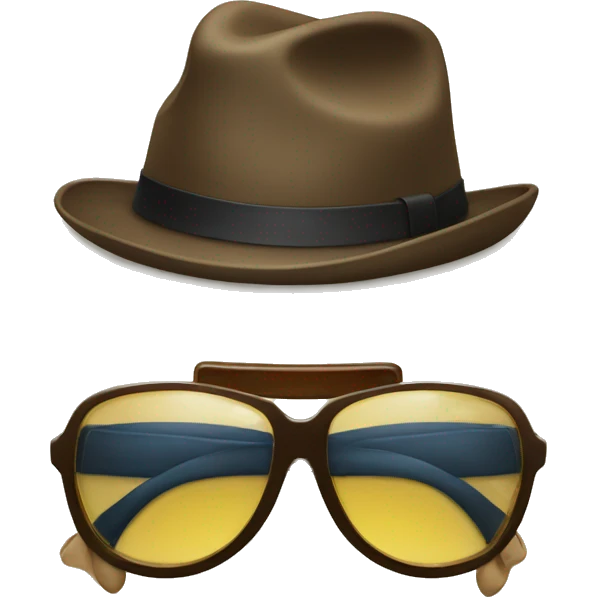hat an glassses emoji