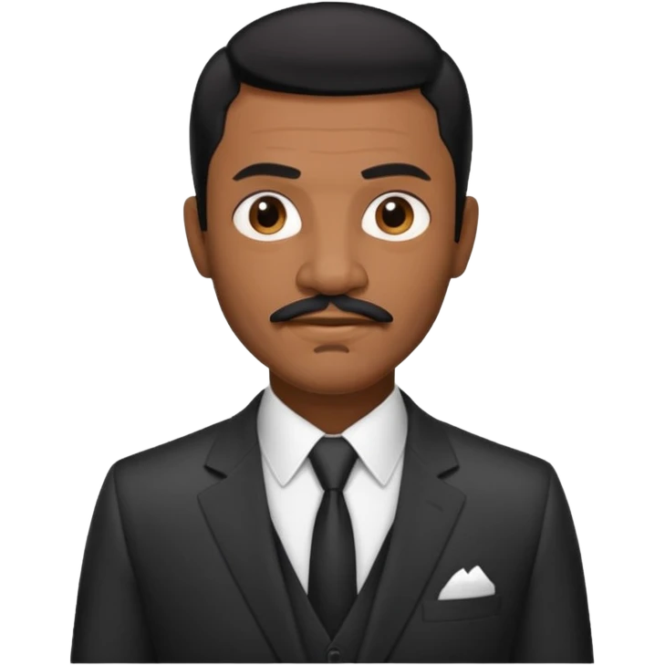 Keith Sweat black hair and mustache emoji