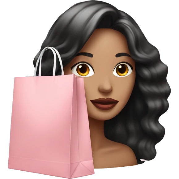 Light pink Sephora shopping bag emoji