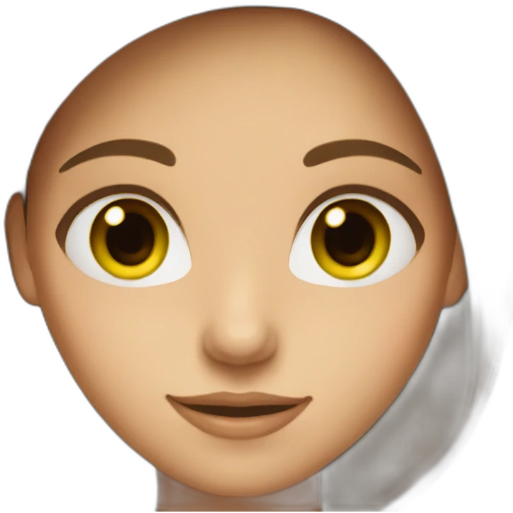 girl-with-brown-hair-and-green-eyes emoji