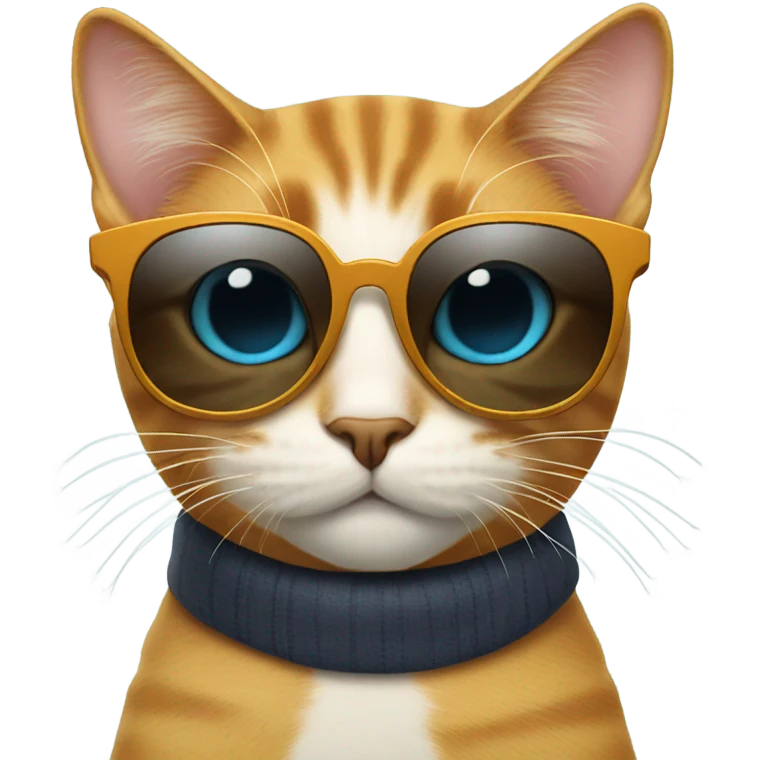 Cat with sunglasses emoji