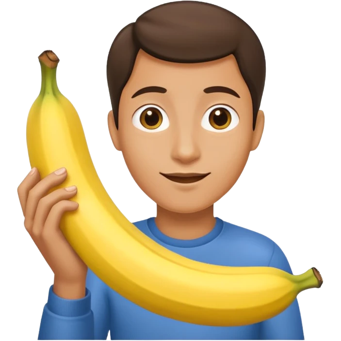 Banane avec une mais autour  emoji