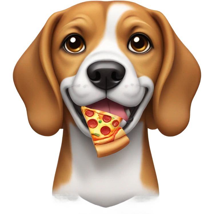 pizza beagle dog emoji