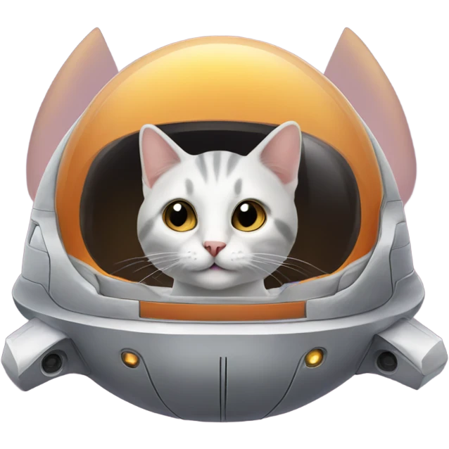 A cat in a spaceship  emoji