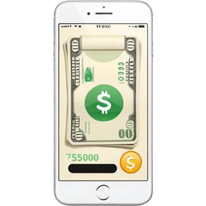 ACCEPTED PARTICIPATION METHODS — Mobile Wallet (white iphone with money app) emoji