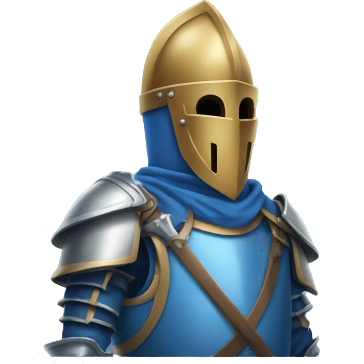 Blue knight emoji