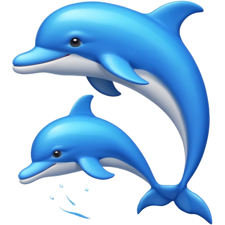 emoji style photo frame shaped like a dolphin emoji