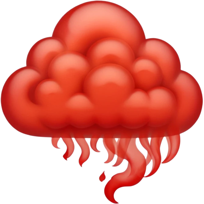 red smoke swirl   emoji