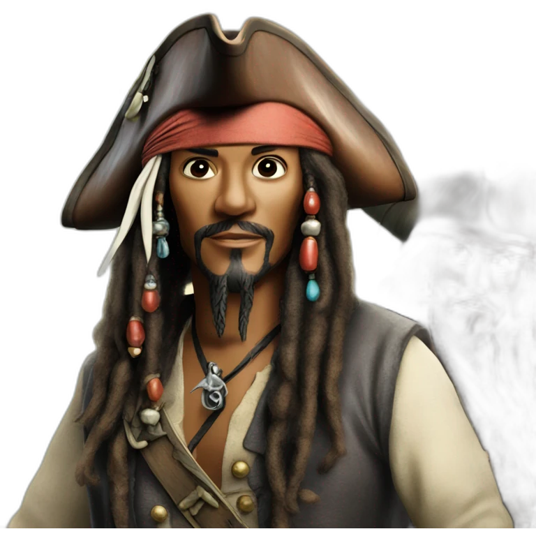 black pearl and jack sparrow emoji