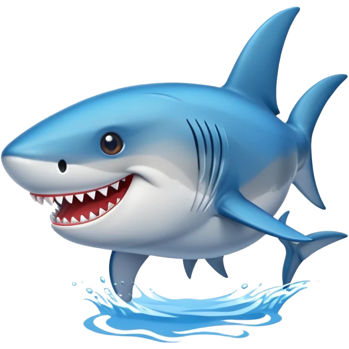 Tiburón con zapatos azules  emoji