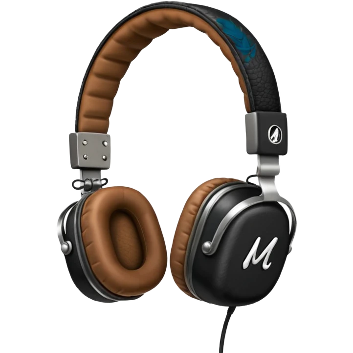 наушников  в стиле Marshall. emoji