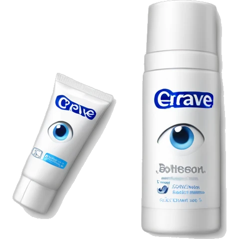 eye cream bottle with label cerave style  emoji