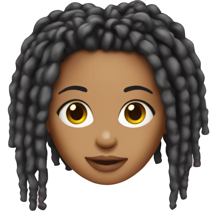 Barbiedoll with dreads emoji