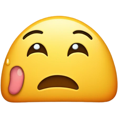 Sad tummy emoji