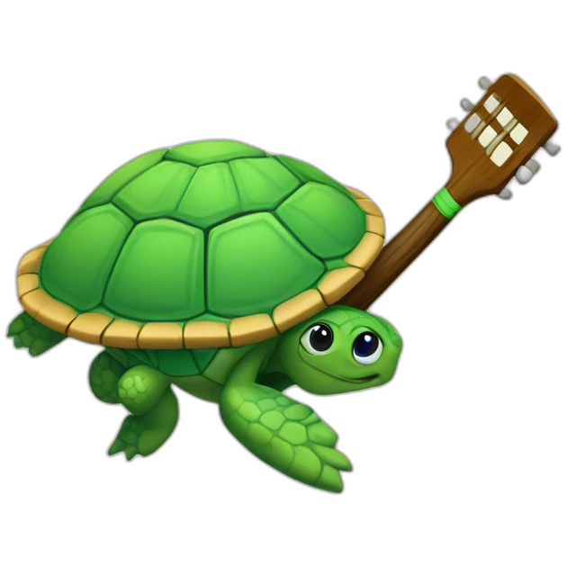 Tortuga jugando pádel emoji