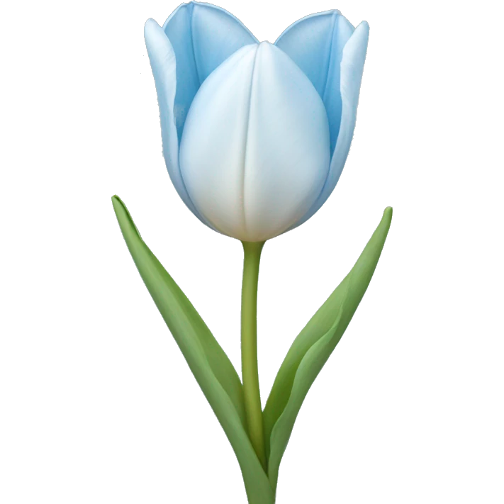 light blue tulip emoji