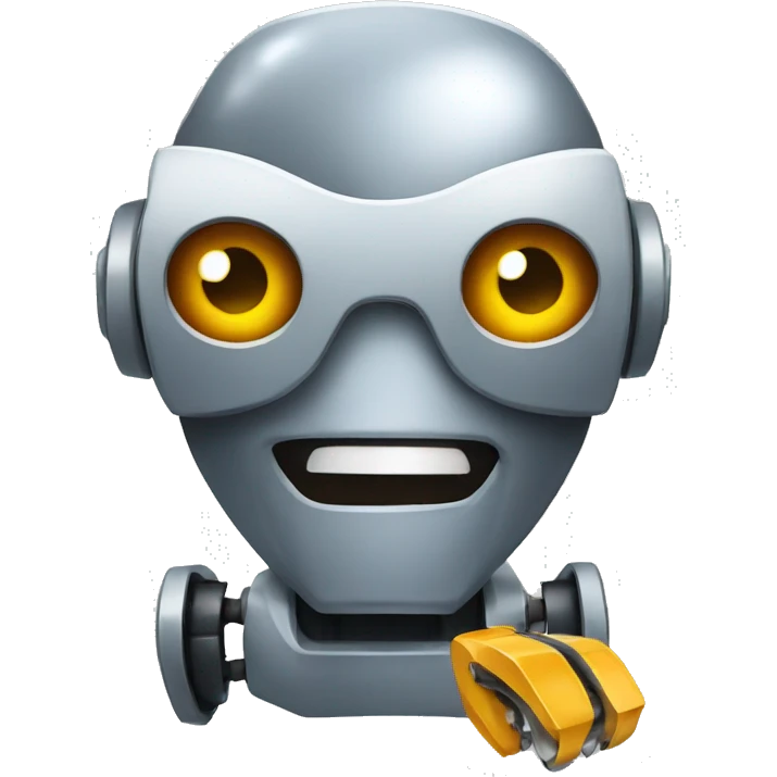 Robot and tool emoji