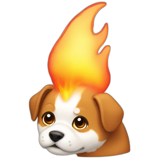 Pet visualized as fire emoji
