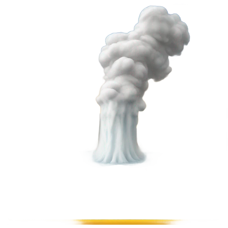 Geyser white emoji