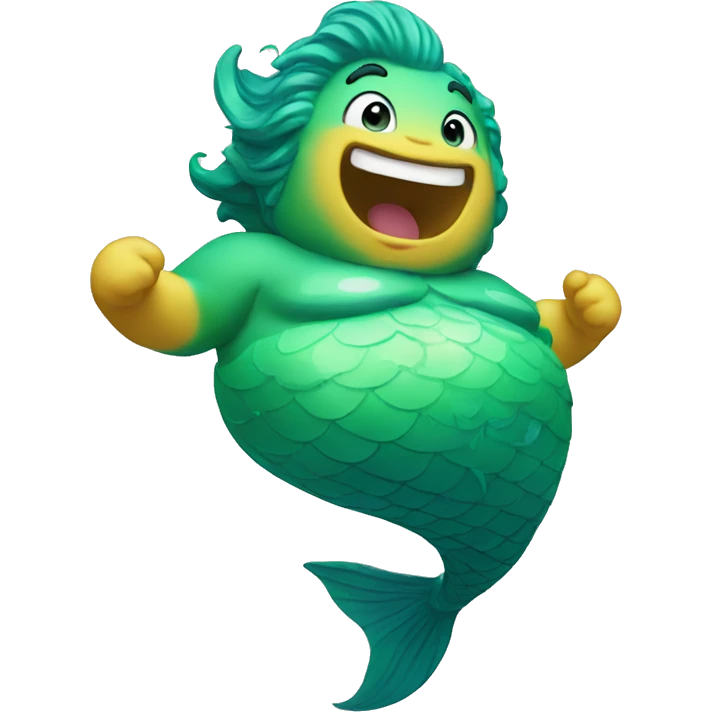 Excited merman emoji