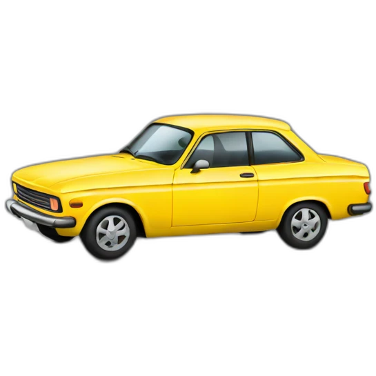 Yellow car emoji