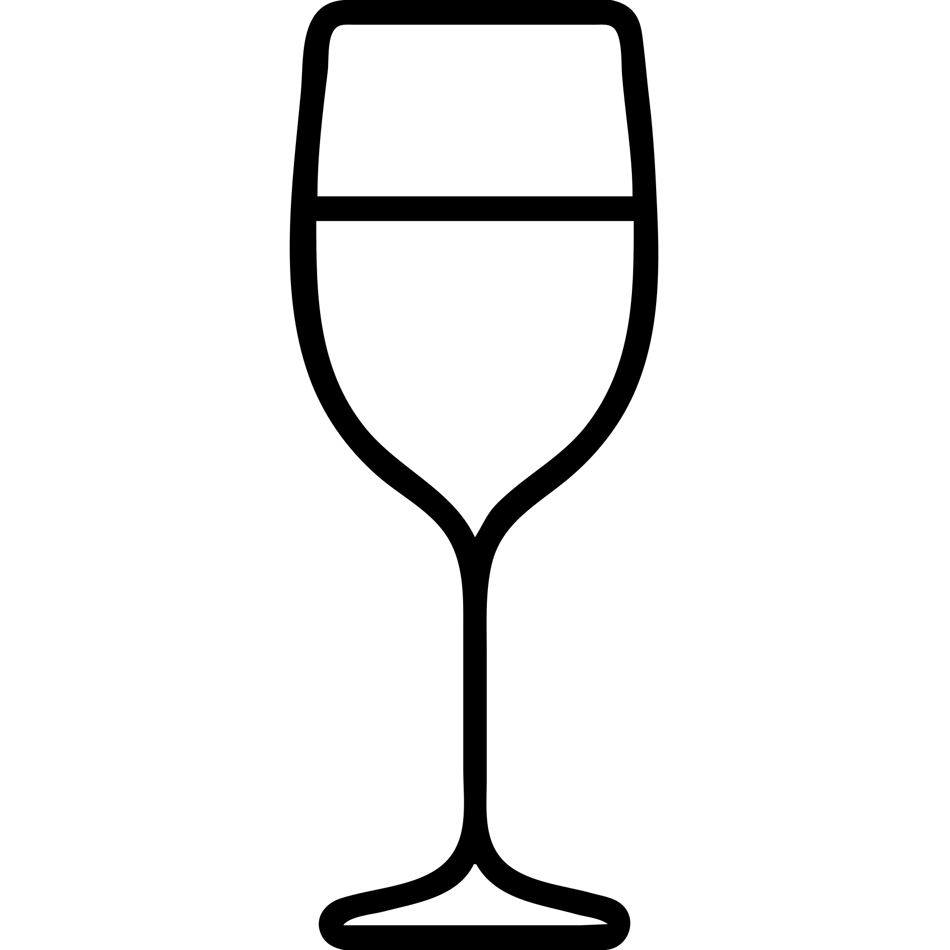 outlined champagne glass icon emoji