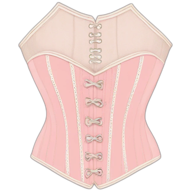 Vintage pink pastel corset emoji