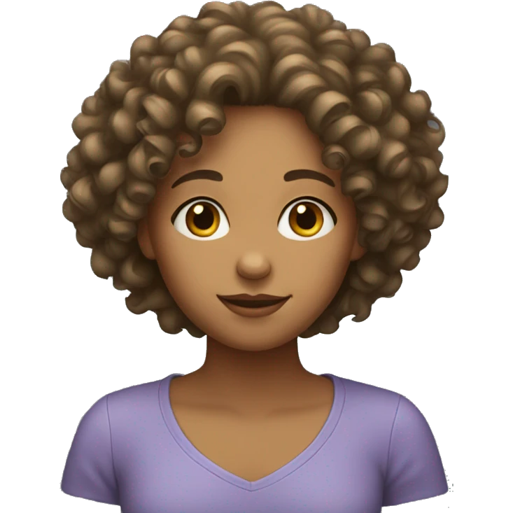curly hair girl  emoji