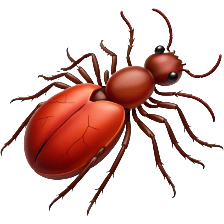 A blood sucking tick emoji