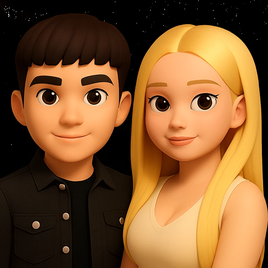 Edit only the lower right part of the image: make the upper body of the girl slightly more voluminous, do not touch other pixels, keep the original style and proportions intact. emoji