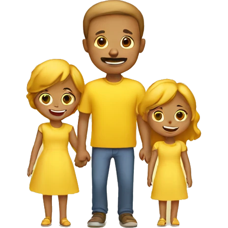 yellow family emoji