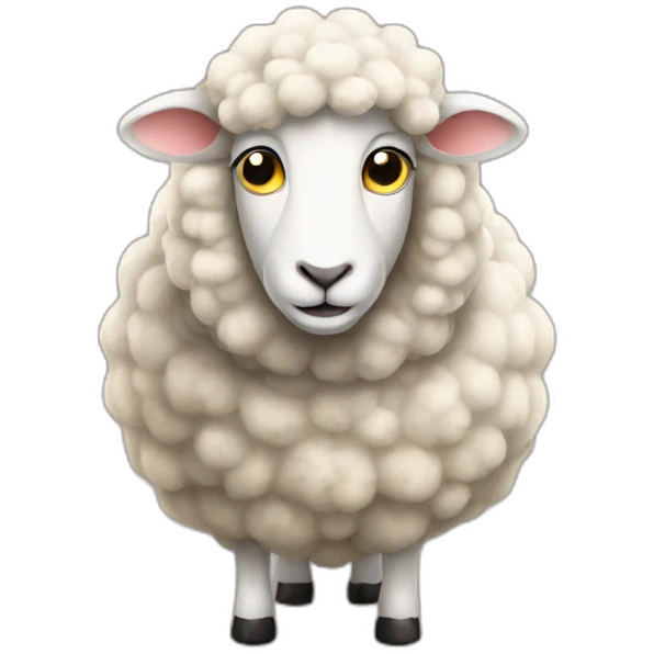 Sheep as a student in exam emoji