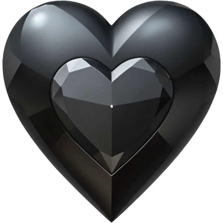 heart with black gothic diamond emoji