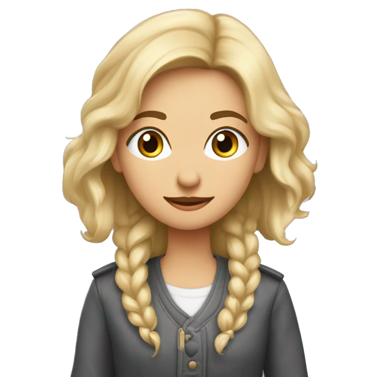 Парень со светлыми волосами и девушка с русыми волосами  emoji