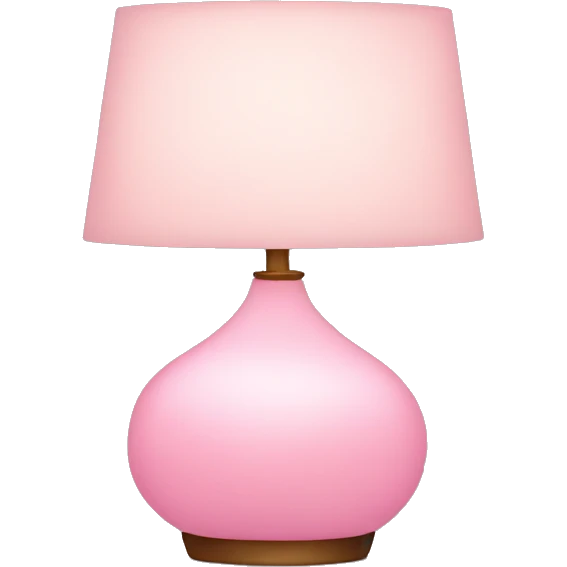 Soft pink lamp emoji