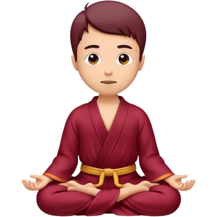 meditation Burgundy emoji