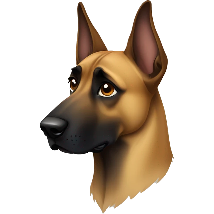 Sad malinois emoji
