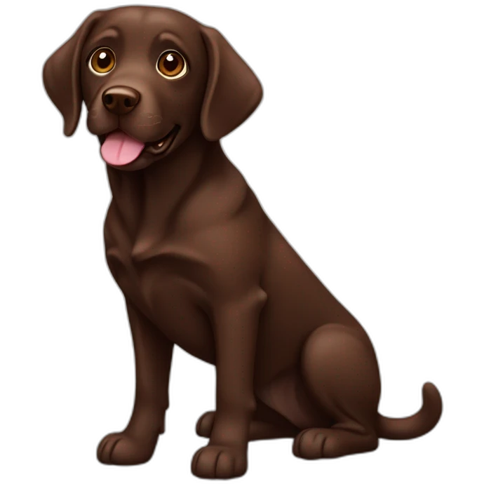 chocolate labrador emoji