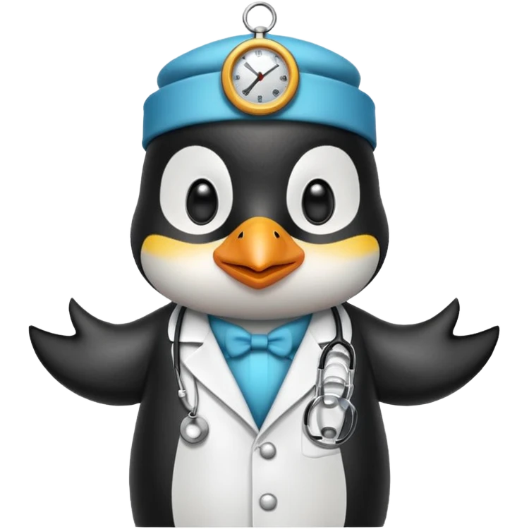 doctor penguin emoji