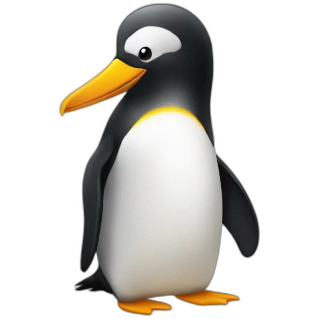 Pingouin trop mignon emoji