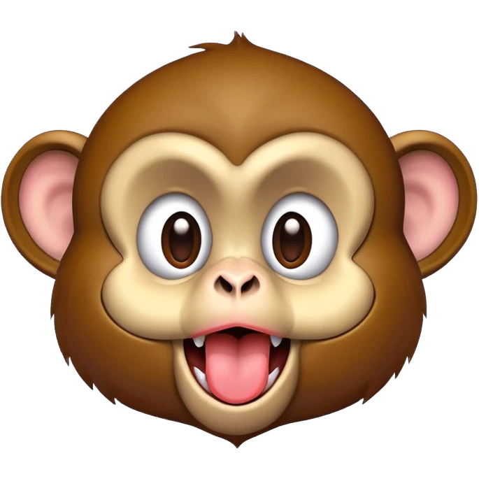 Monkey sticking tongue out  emoji