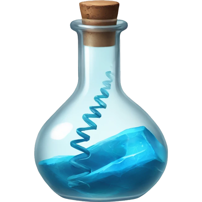 Vial with blue double helix inside from resident evil  emoji