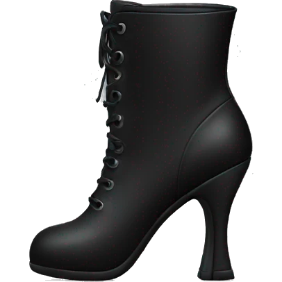 black high heel boot emoji
